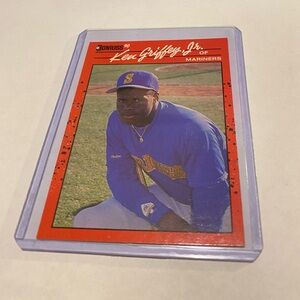 Ken Griffey Jr. 1990 Rare Error Donruss Baseball Card Wrong birth city Vintage